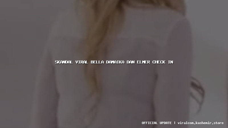 skandal viral bella damaika dan elmer check in