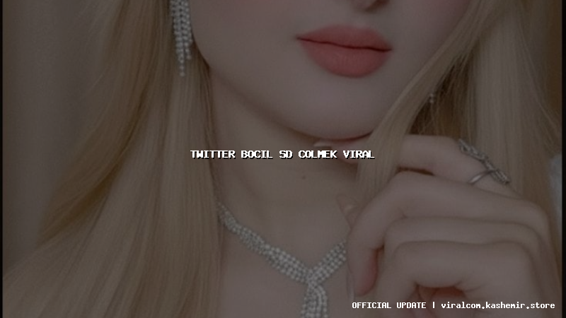 twitter bocil sd colmek viral