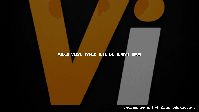 video viral pamer tete di tempat umum